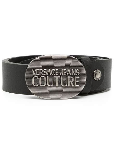 versace jeans logo buckle belt|versace belt outlet.